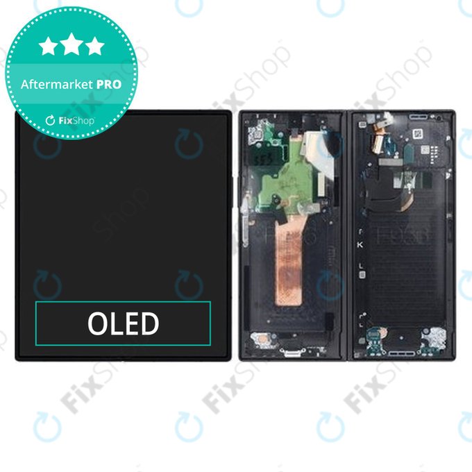 Samsung Galaxy Z Fold 6 F956B - LCD zaslon + zaslon osjetljiv na dodir + okvir (Black) OLED