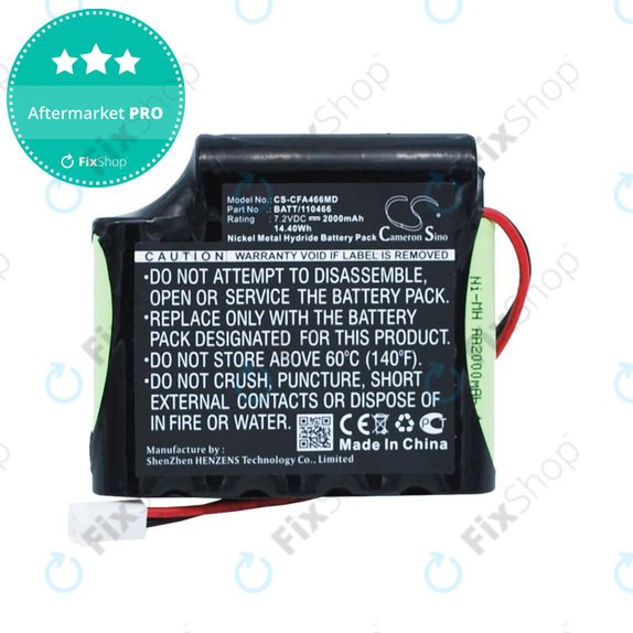 Baterija za Cefarm Rehab 4, Stimulator Globus Mystim, 2000mAh, Ni-MH, 7.2V, BATT/110466, HQ