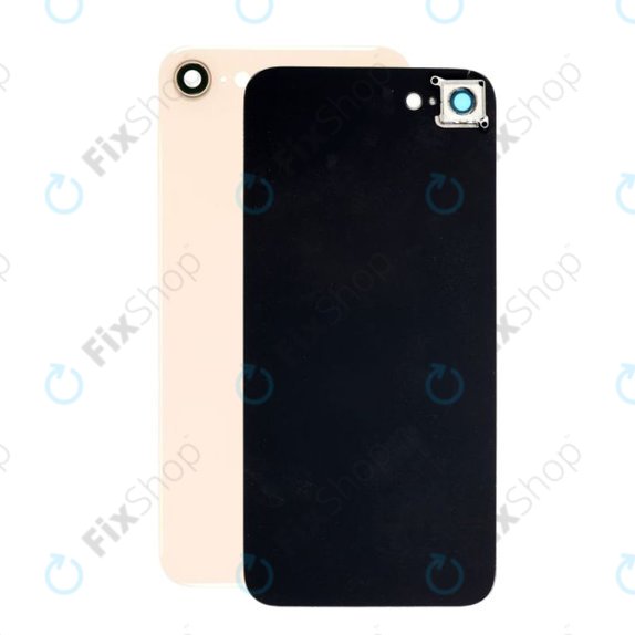 Apple iPhone 8 - Staklo stražnjeg kućišta + leća kamere (zlato)
