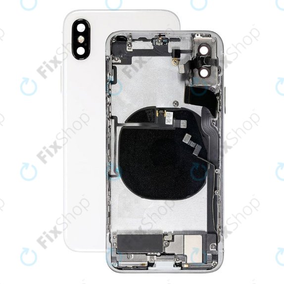 Apple iPhone X - Stražnje Maska s malim dijelovima (srebrno)