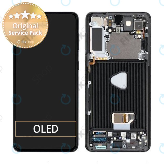 Samsung Galaxy S21 Plus G996B- LCD zaslon + steklo na dotik + okvir - GH82-24553A Genuine Service Pack