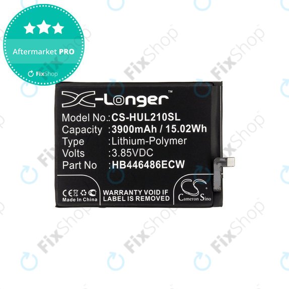 Baterija za Huawei P Smart Pro 2019, 3900mAh, Li-Pol, 3.85V, HB446486ECW, HQ