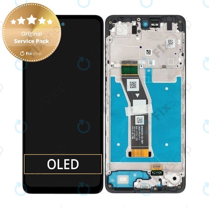 Motorola Moto G04 - LCD zaslon + zaslon osjetljiv na dodir + okvir (Black) - 5D68C23890 Genuine Service Pack