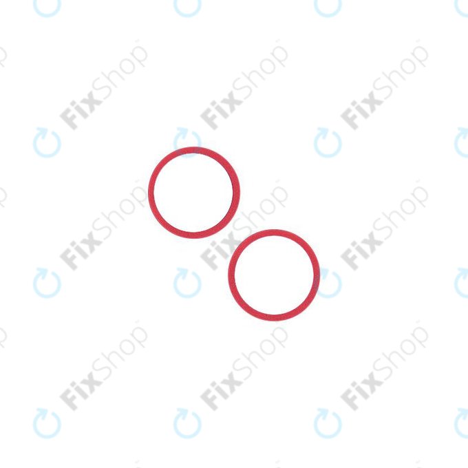 Apple iPhone 14, 14 Plus - Okvir stražnje leće kamere (crveni) - 2 kom