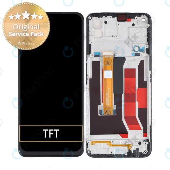 Oppo A72 - LCD zaslon + staklo osjetljivo na dodir + okvir - REF-OPPOA7201 Originalni servisni paket