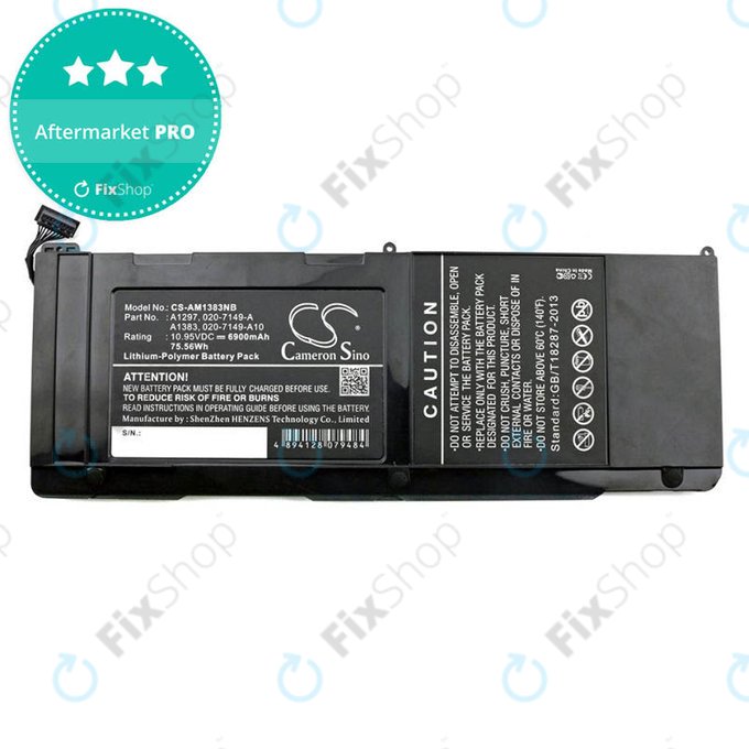 Apple MacBook Pro 17" A1297 (sredina 2010. - Kraj 2011.) - Baterija A1383 6900 mAh HQ