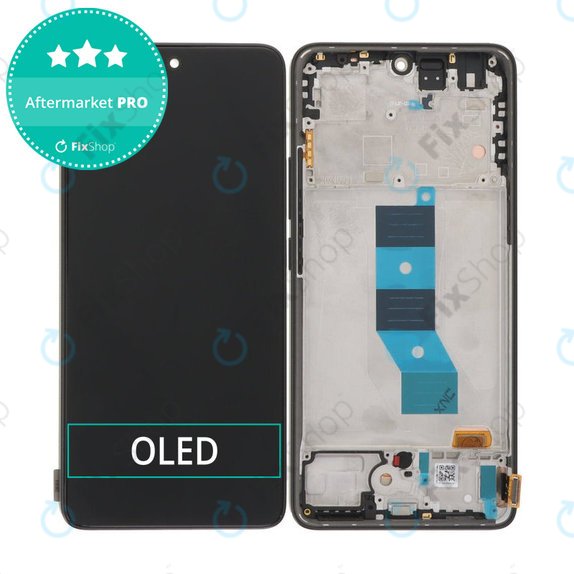 Xiaomi Redmi Note 14 5G 24094RAD4G - LCD zaslon + zaslon osjetljiv na dodir + okvir (Black) OLED