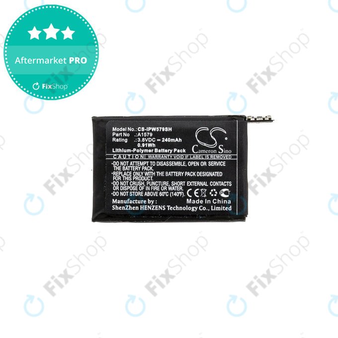 Baterija za Apple Watch 1 42 mm, 240mAh, Li-Pol, 3.8 V, A1579, HQ