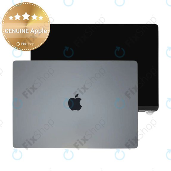 LCD zaslon za MacBook Air 13", A3113 (2024), s prednjim staklom i pokrovom, Space Gray, 661-40278, Genuine Apple