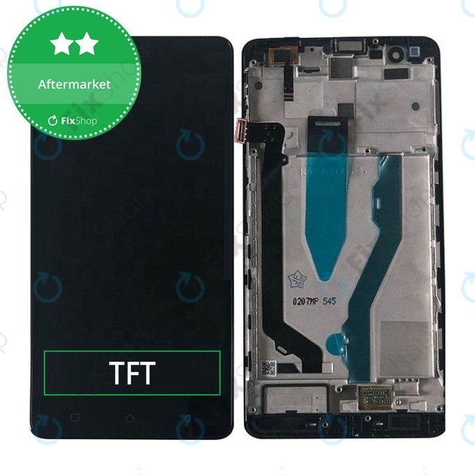 Lenovo VIBE K5 Note A7020a40 - LCD zaslon + zaslon osjetljiv na dodir + okvir (Black) TFT