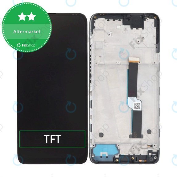 Motorola One Fusion Plus - LCD zaslon + zaslon osjetljiv na dodir + okvir (Black) TFT