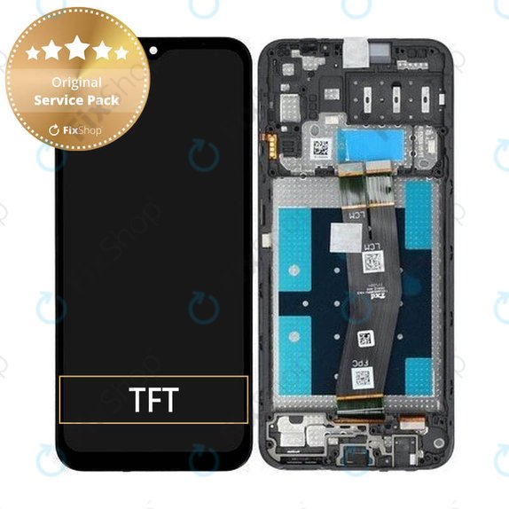 Samsung Galaxy A14 A145F - LCD zaslon + zaslon osjetljiv na dodir + okvir (crni) - GH81-23541A, GH81-23540A Originalni servisni paket