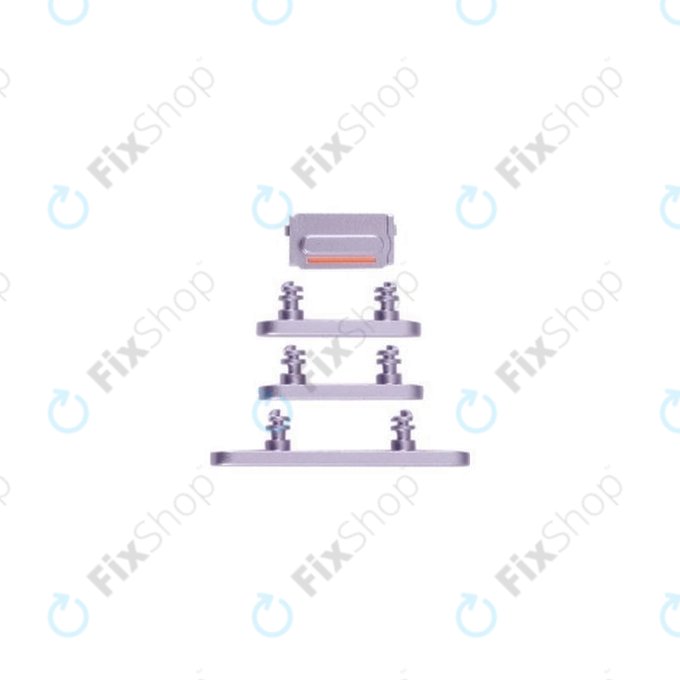 Apple iPhone 14 Pro - Bočne tipke (tamnoljubičasta)