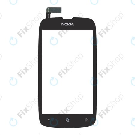 Nokia Lumia 610 - Zaslon osjetljiv na dodir + okvir (crna)