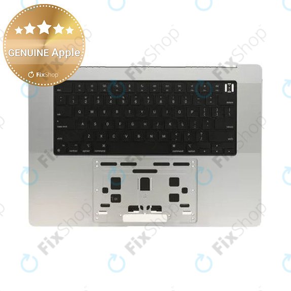 Gornji okvir tipkovnice za MacBook Pro 16" A2780 (2023), s US tipkovnicom i baterijom, Silver, 661-32190, Genuine Apple