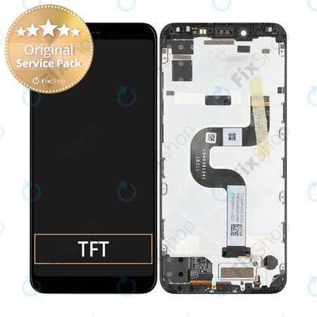 Xiaomi Mi A2 - LCD zaslon + zaslon osjetljiv na dodir + okvir (crni) - 5606100530B6 Originalni servisni paket