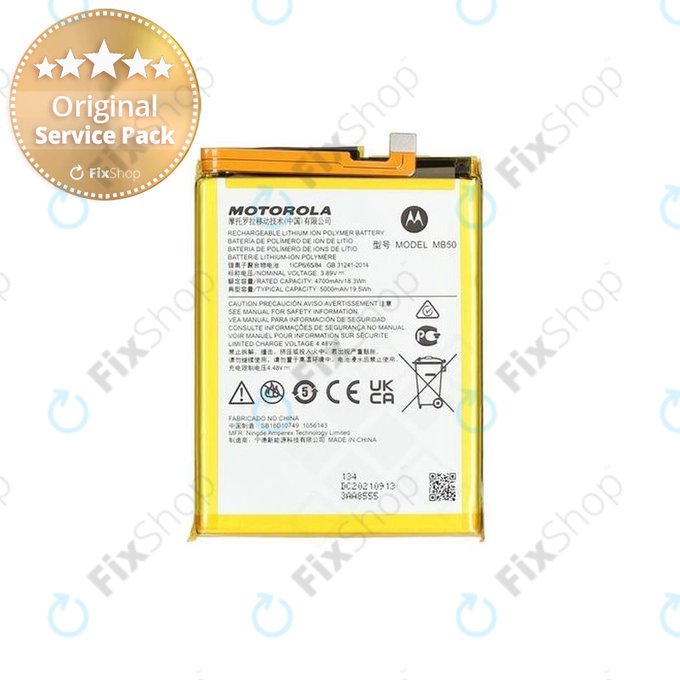 Motorola Moto G200 XT2175 - Baterija 5000mAh MB50 - SB18D10749 Originalni servisni paket