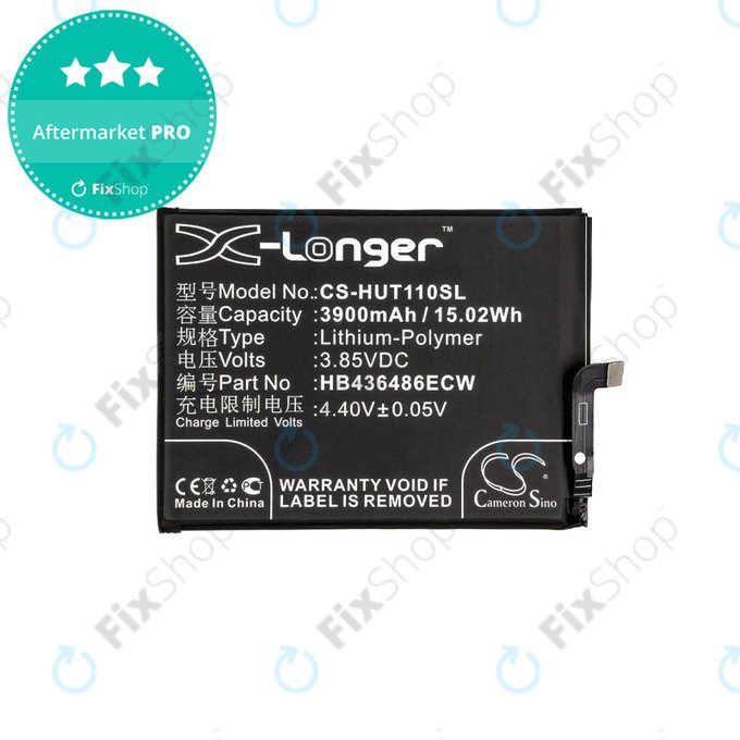 Huawei Mate 10 Lite, Mate 10 Pro, Mate 20, Nova 2i, P20 Pro, Honor View 20 - Baterija HB436486ECW 3900mAh HQ