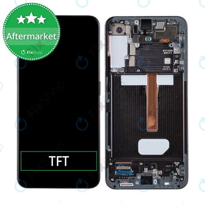 Samsung Galaxy S22 S901B - LCD zaslon + steklo na dotik + okvir (Phantom Black) TFT