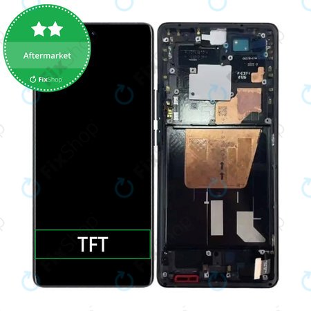 Vivo X80 Pro V2185A V2145 - LCD zaslon + zaslon osjetljiv na dodir + okvir (Cosmic Black) TFT