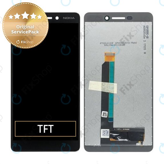 Nokia 6.1 - LCD zaslon + zaslon osjetljiv na dodir - 20PL2BW0001 Originalni servisni paket
