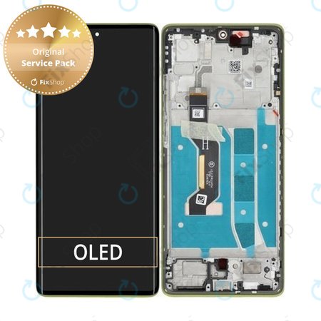 Motorola Moto G85 5G - LCD zaslon + zaslon osjetljiv na dodir + okvir (Olive Green) - 5D68C24855 Genuine Service Pack
