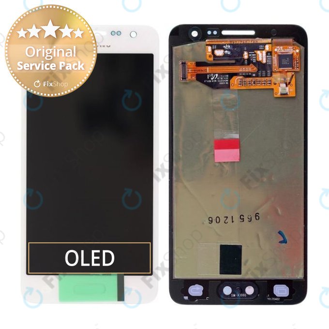 Samsung Galaxy A3 A300F - LCD zaslon + zaslon osjetljiv na dodir (biserno bijeli) - GH97-16747A Originalni servisni paket