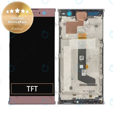 Sony Xperia XA2 Dual - LCD zaslon + zaslon osjetljiv na dodir + okvir (roza) - 78PC0600040 Originalni servisni paket