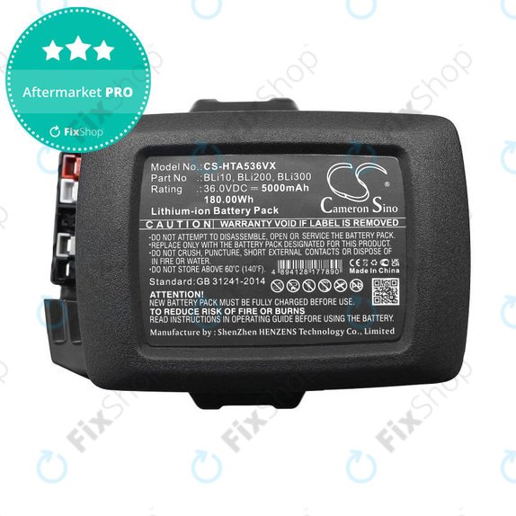Baterija za Husqvarna 110il, 525ilxt, 5000mAh, Li-Ion, 36V, BLi10, BLi200, HQ