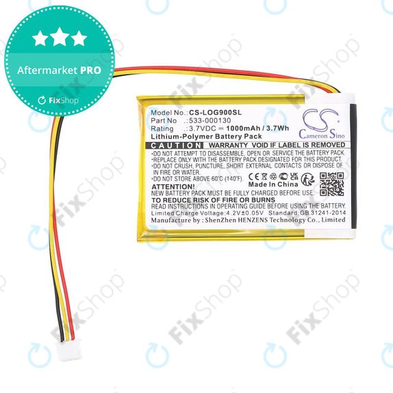Baterija za Logitech G403, G703, G900, G903, 1000mAh, Li-Pol, 3.7V, 533-000130, HQ