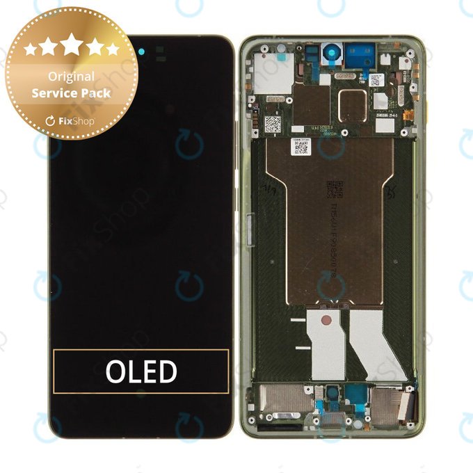 Zaslon za Motorola Edge 70, Zaslon osjetljiv na dodir s okvirom, Bronze Green, 5D68C31543, Genuine Service Pack