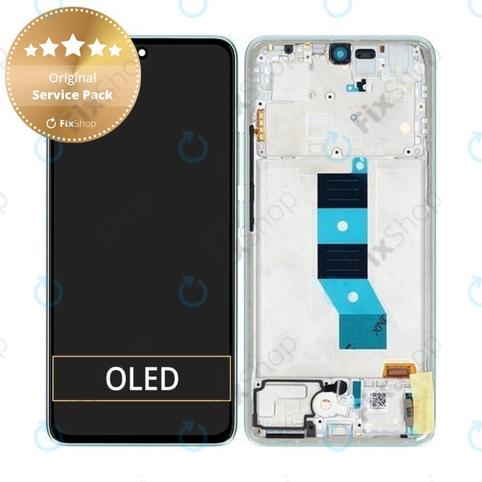 Xiaomi Redmi Note 14 5G 24094RAD4G - LCD zaslon + zaslon osjetljiv na dodir + okvir (Coral Green) - 56001800O1700 Genuine Service Pack