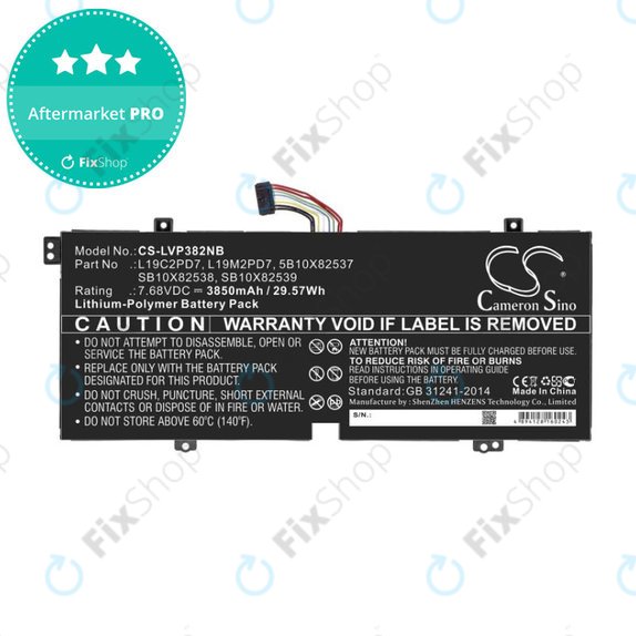 Baterija za Lenovo IdeaPad 3, Duet 3, 3850mAh, Li-Pol, 7.68V, L19C2PD7, HQ