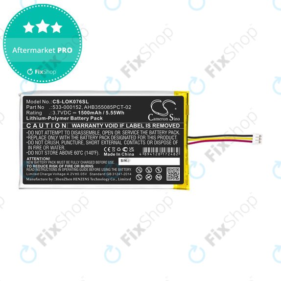 Baterija za Logitech G913, G913 TKL, G915, G915TKL, 1500mAh, Li-Pol, 3.7V, 533-000152, HQ