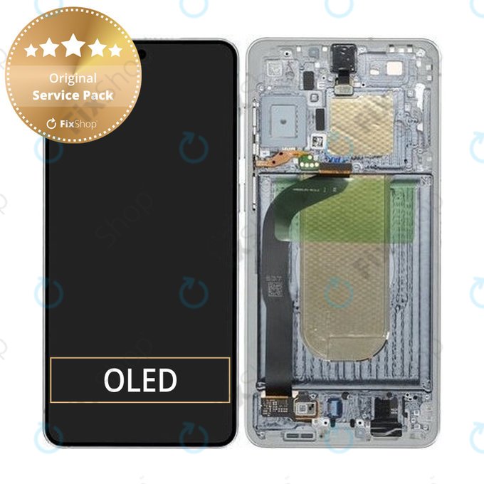 Samsung Galaxy S25 Edge - LCD zaslon + zaslon osjetljiv na dodir + okvir (Titanium Silver) - GH82-37224A Genuine Service Pack