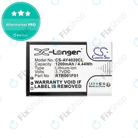 Baterija za Alcatel 8232, 1200mAh, Li-Ion, 3.7V, RTR001F01, HQ