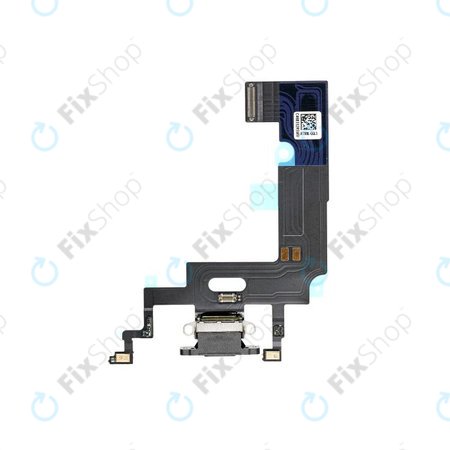 Apple iPhone XR - Konektor za punjenje + savitljivi kabel (crni)