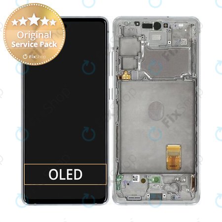 Samsung Galaxy S20 FE 5G G781B - LCD zaslon + zaslon osjetljiv na dodir + okvir (Cloud White) - GH82-24214B, GH82-24215B, GH82-24215B, GH82-31320B Genuine Service Pack