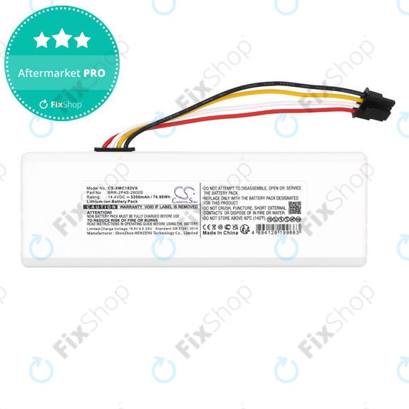 Baterija za Xiaomi Dreame MC1808, Roborock 1C, 5200mAh, Li-Ion, 14.4V, BRR-2P4S-2600S, HQ