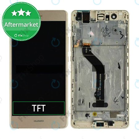 Huawei P9 Lite - LCD zaslon + zaslon osjetljiv na dodir + okvir (Gold) TFT