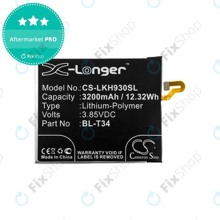 Baterija za LG H930, V30, V35, 3200mAh, Li-Pol, 3.85V, BL-T34, HQ