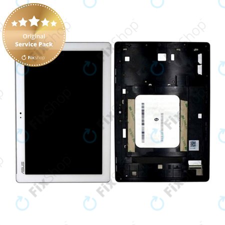 Asus ZenPad 10 Z300C, Z300CT, Z300CX, ZD300C - LCD zaslon + steklo na dotik + okvir (White)