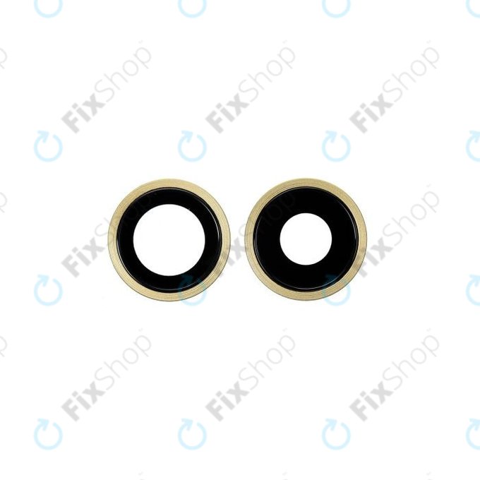 Apple iPhone 11 - Leća stražnje kamere s okvirom (žuta) - 2 kom