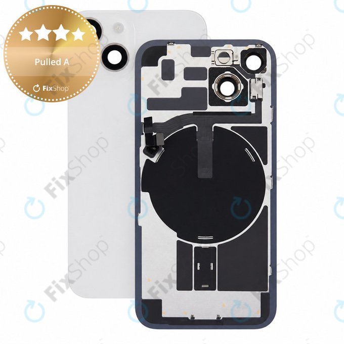 Staklo stražnjeg kućišta za iPhone 14, Starlight, Pulled A