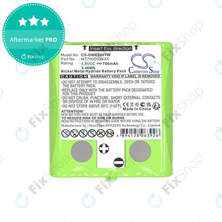 Baterija za Detewe Outdoor Pmr a Simvalley, 700mAh, Ni-MH, 4.8V, MT700D03XXC, HQ