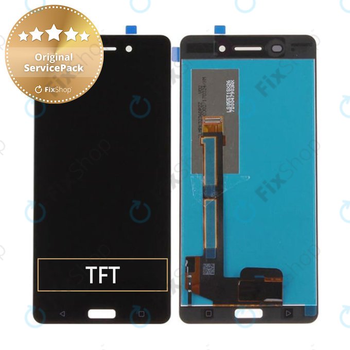 Nokia 6 - LCD zaslon + zaslon osjetljiv na dodir - 20PLEBW0001 Originalni servisni paket