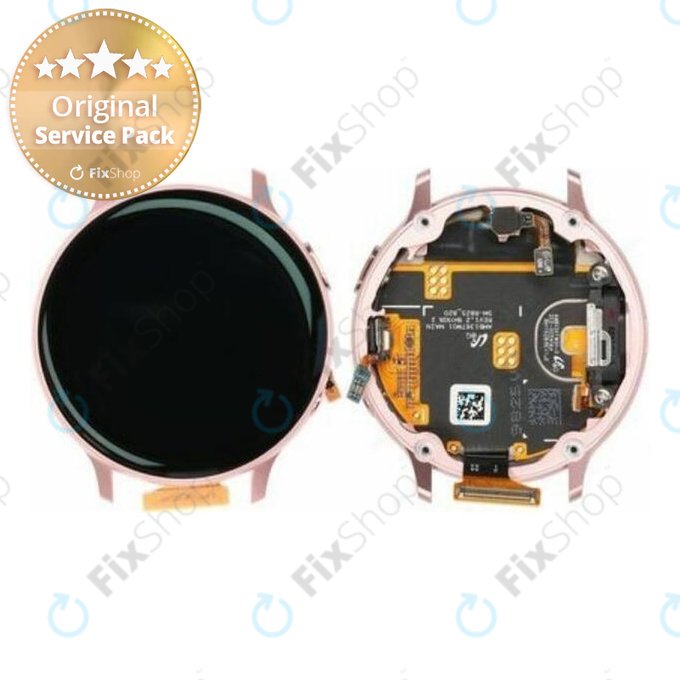 Samsung Galaxy Watch Active 2 44 mm - LCD zaslon + zaslon osjetljiv na dodir + okvir (ružičasto zlato) - GH82-21125B Originalni servisni paket