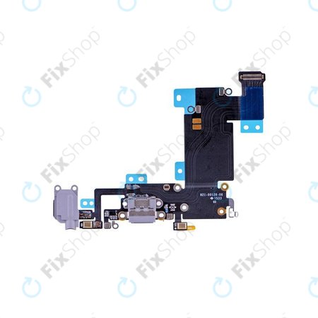 Apple iPhone 6S Plus - Konektor za punjenje + savitljivi kabel (crni)