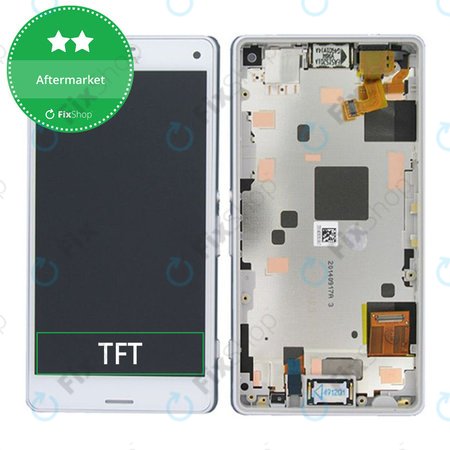 Sony Xperia Z3 Compact D5803 - LCD zaslon + zaslon osjetljiv na dodir + okvir (White) TFT