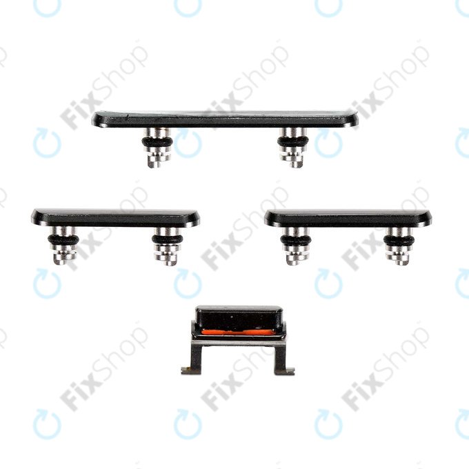 Apple iPhone XS Max - Set bočnih gumba - Uključivanje/isključivanje + glasnoća + isključivanje zvuka (Space Grey)